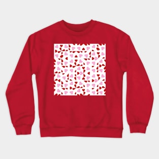 White Valentine's Checkers Crewneck Sweatshirt